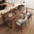 Dark walnut Rectangular Solid Wood desk-108977033