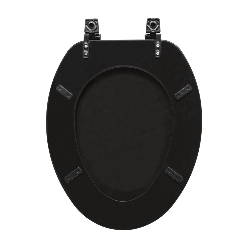 Fantasia Elongated Toilet Seat and Lid, Black