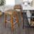 Maui Rustic Bohemian Hyacinth/Wood Backless Stool-958703067-997074875