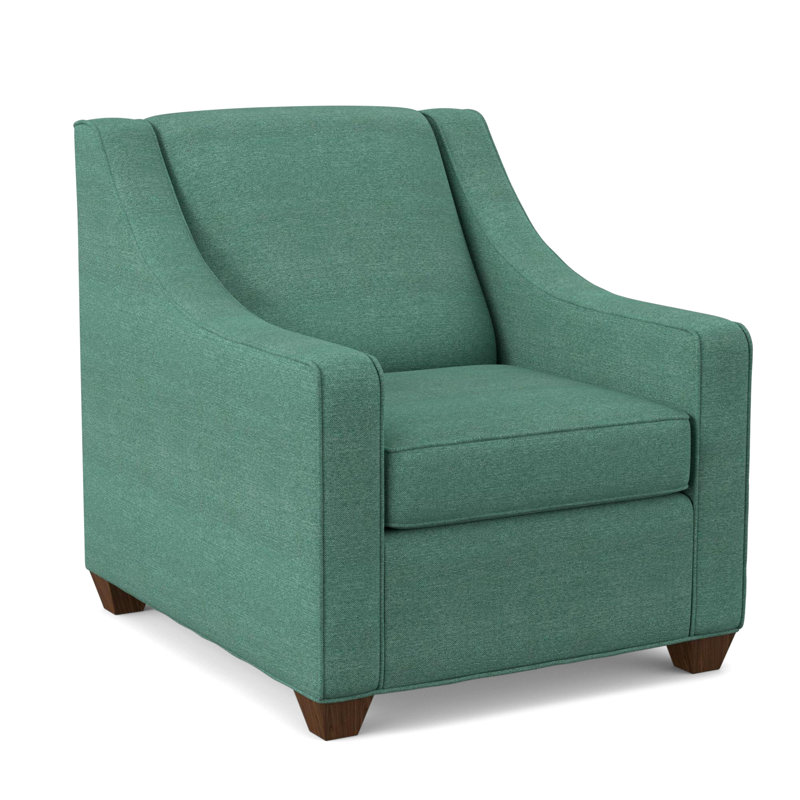 Fauteuil l 31 po Phillips, Noyer Montana, Lagon antique