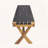 Banff Outdoor Bench with Acacia Wood and Rope Weave Design