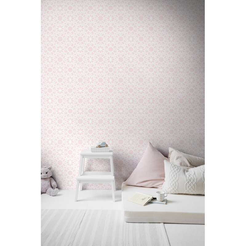Arloe Floral Roll, Pastel Pink