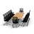 Rectangle 14 Person 80'' L Training Table and Chair Set with Cable Management-86134231