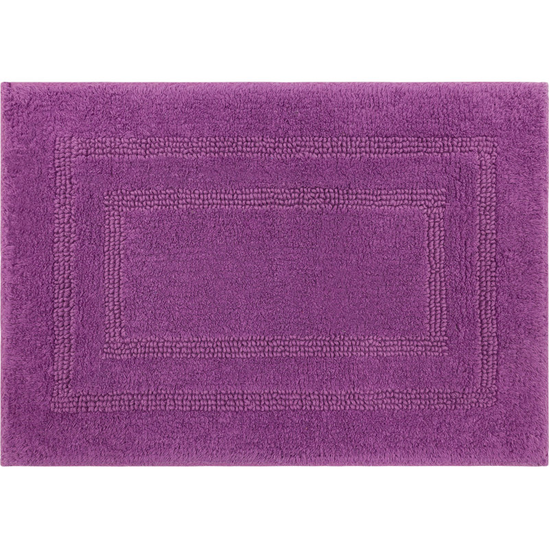 Tapis de bain lavable à la machine Kail, L 21 po x L 34 po, Fiesta magenta