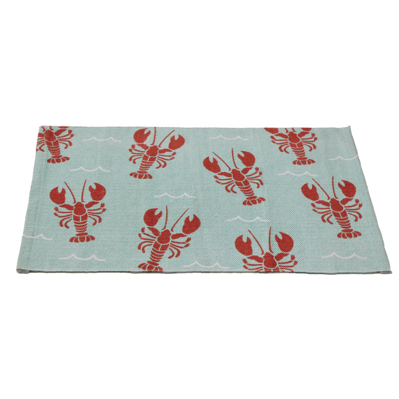 Tapis d'intérieur imprimé homard