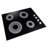 Cosmo 24 in. Electric Ceramic Glass Cooktop with 4 Elements, Dual Zone Element, Hot Surface Indicator Light and Control Knobs