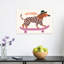 Cool Dog On Skateboard Modern Playful Contemporary Dog Wall Art Print by Mathieu - Wrapped Canvas Print-363993110