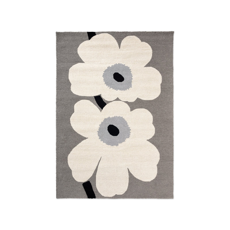 Unikko Anniversary Honey | 433001, Gray, Rectangle  8'2" x 11'6"