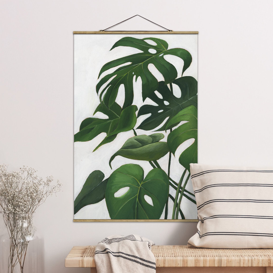 Stoffbild Lieblings-Pflanzen - Monstera