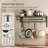 Hanging Pot Rack, Wall-Mounted Pot Rack