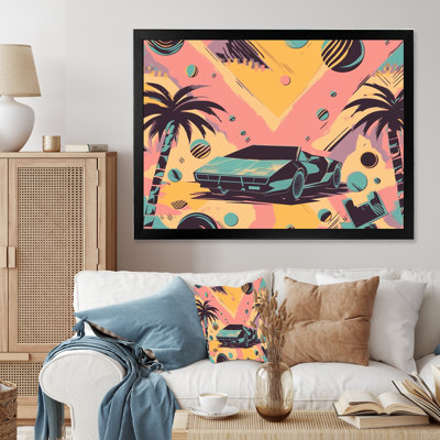 80S Groovy Cars V 80's Groovy Cars V, reproduction sur toile encadrée