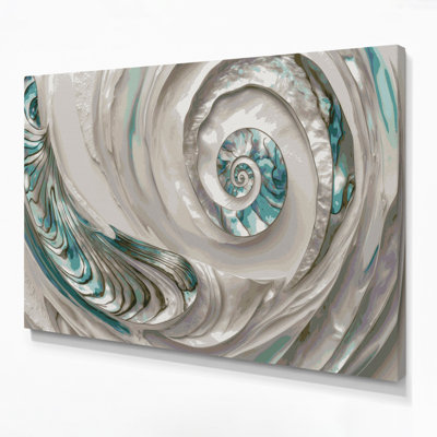 Art mural gris sur toile Coastal Abalone