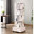 360° Rotating 5-Tier Wheeled Bookshelf – Space-Saving Narrow Corner Organizer, Wood Display Bookcase for Bedroom/Living Room/Study-1561791033-1561791029