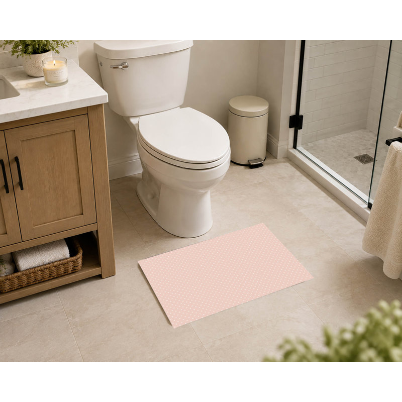 Tapis de toilette rectangulaire tout petit, absorbant et antidérapant
