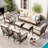 Argyri 9 - Person Patio Conversation Set with Cushions-93655530