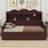 Traditional Style Daybed with Storage Drawers & Convenient Headboard Shelving-787691288