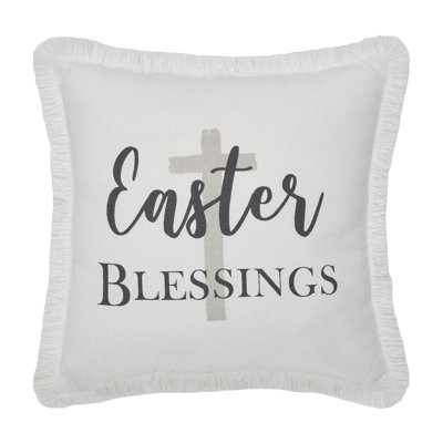 Risen Cotton Reversible Throw Pillow