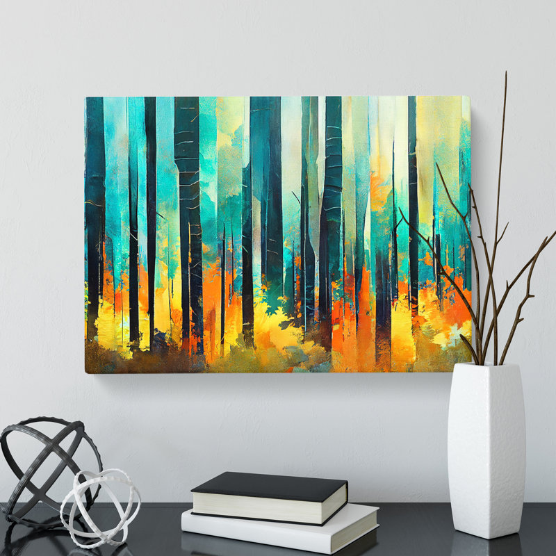 Amazing Abstract Forest Vol.4 - Wrapped Canvas, 50cm H x 76cm W x 3cm D