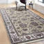 Tapis gris de haute qualité noué à la main Trinity