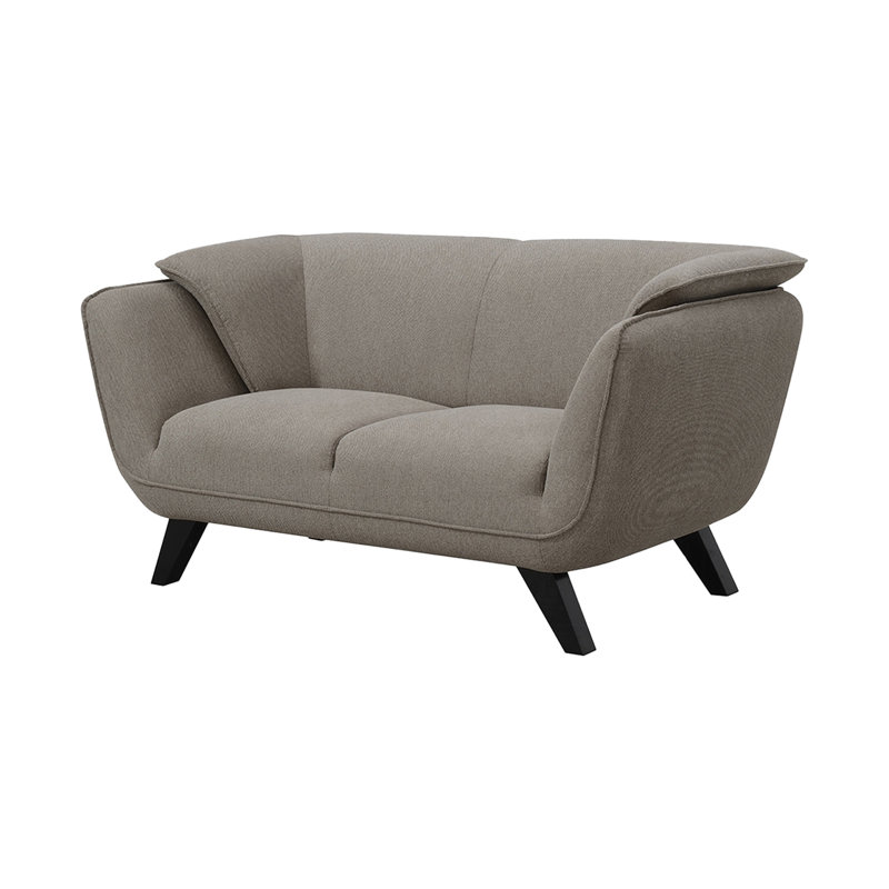 canapé deux places de 65,4 pouces, brown linen