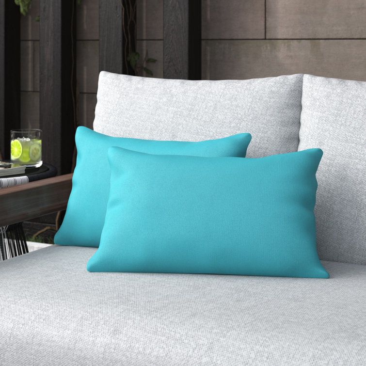 Modern Throw Pillows Teal Gray Turquoise Blue and White Decor Large Lumbar Decorative  Pillow Covers, Couch Pillow Set, or Bed Decor 