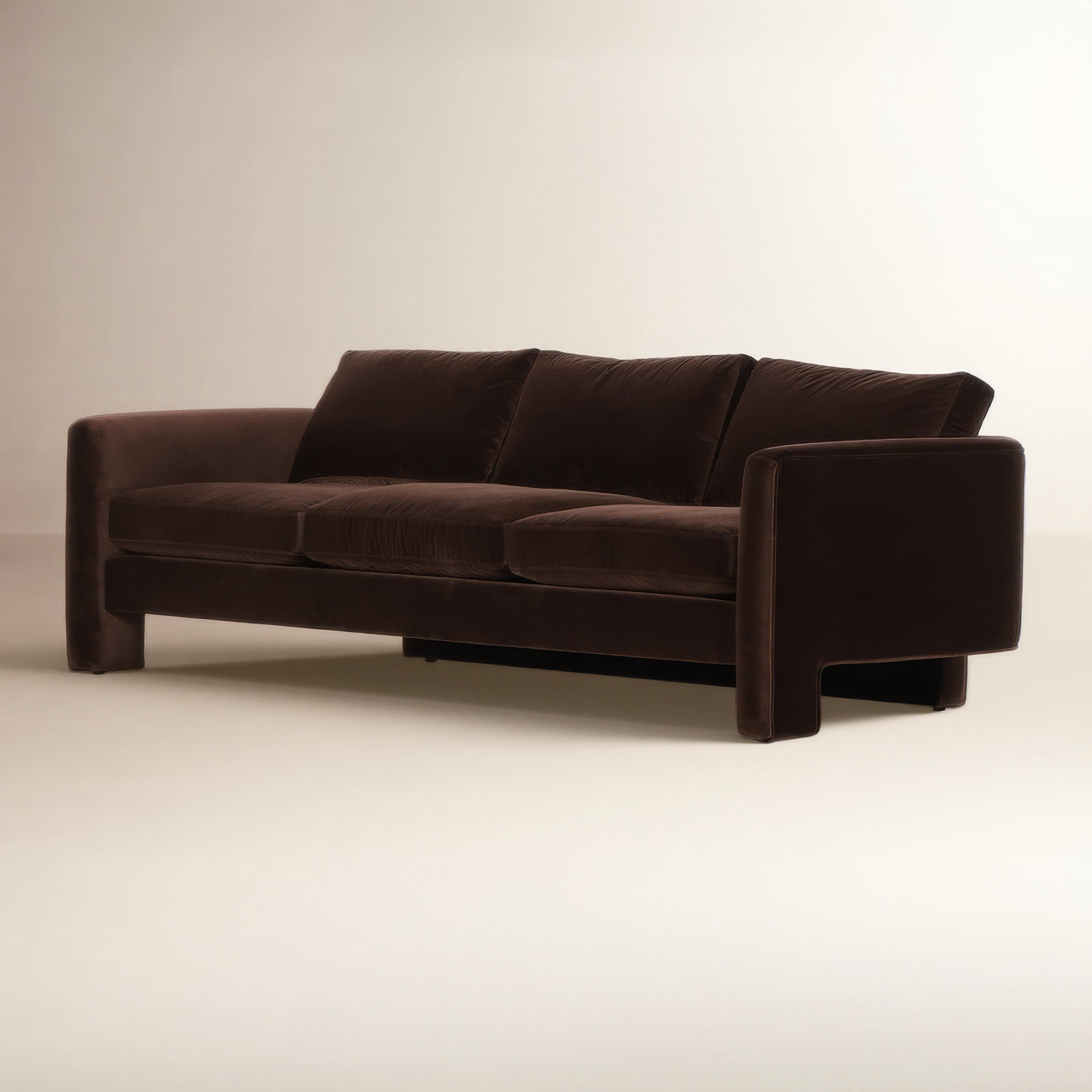 Ensley 96.5'' Upholstered Sofa, Surrey Cocoa, 33" W x 96.5" W x 39.75" D