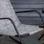 Chaise berçante de jardin, chaise berçante extérieure en tissu