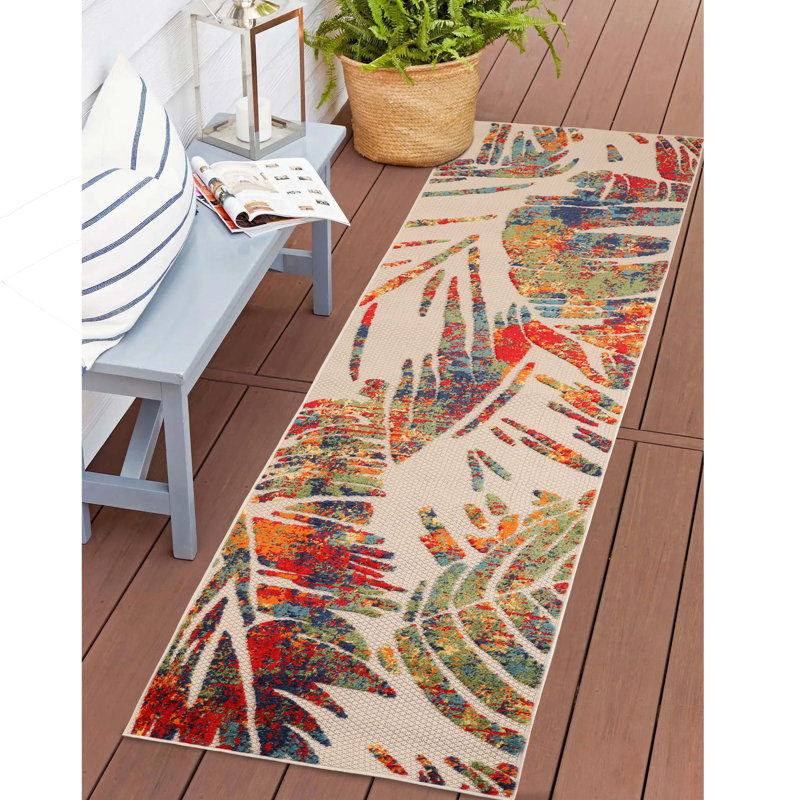 Tapis de couloir d'extérieur Colne, Tapis de couloir 2 pi 3 po x 10 pi
