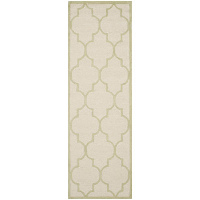 Rotteck Geometric Wool Hand Woven Area Rug
