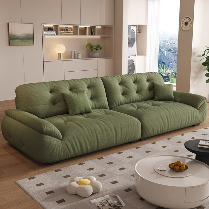 Canapé moderne simple et créatif, 4, Vert, H 35,43 po x l 122,05 po x P 40,55 po