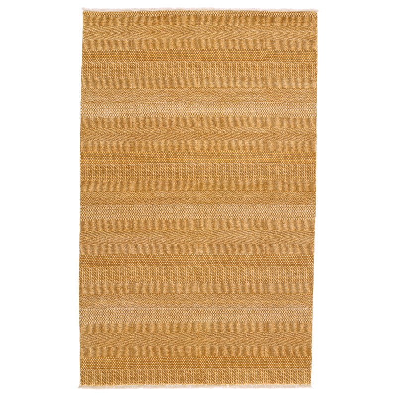 Tapis orange à motif géométrique Ahkeel, Rectangle 8 pi x 10 pi