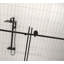 Porte de douche sans cadre avec verre trempé 1/4 po Delmar de 44 à 48 po x H 76 po Delmar-123252985