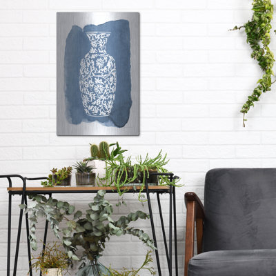 Chinese Vase 2 V2' by Mercedes Lopez Charro Metal Wall Art