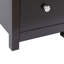 Table de chevet transitionnelle avec station de charge USB, table de chevet en bois, armoire de rangement à 2 tiroirs pour la maison et la cuisine, 1 pièce