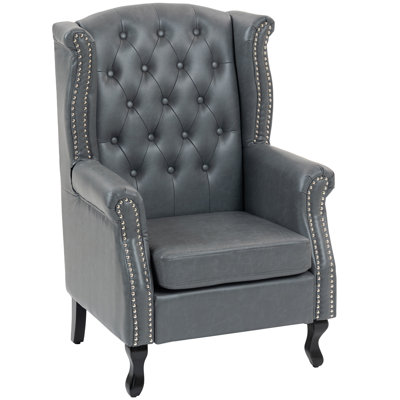 Daliza Faux Leather Wingback Chair