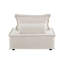 Fauteuil d'appoint capitonné pour salon avec coussin cylindrique, revêtement en tissu bouclé, 1 pièce, style moderne, sans accoudoirs, en bois massif (1 fauteuil seulement !!!)