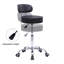 Backed Adjustable Height Ergonomic Lab Stool with Removable Casters/Wheels-2041668315