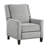 Modern Home Furniture Reclining Chair 1Pc Gray Textured Fabric Upholstered Nailhead Trim Solid Wood Frame Self-Reclining Motion Chair-1377762646