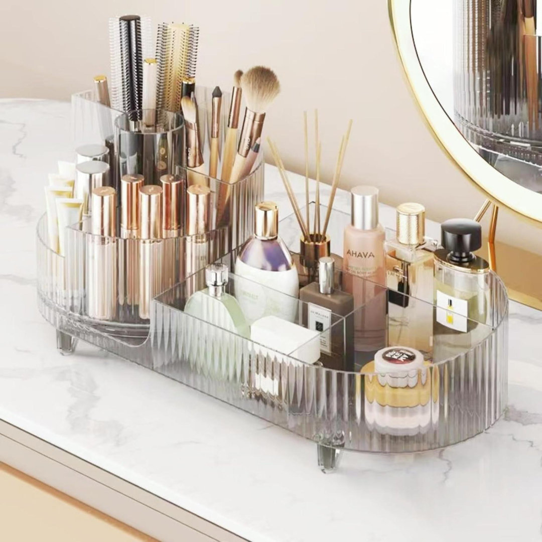 Keverian Acrylic Makeup Organizer Mercer41 