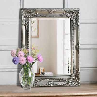 Kelleher Solid Wood Rectangle Wall Overmantel Mirror