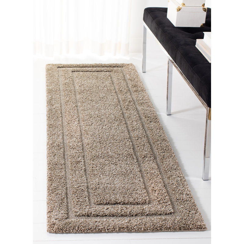 Drennen Florida Shag Performance Solid Color Rug, Runner 2'3" x 7'