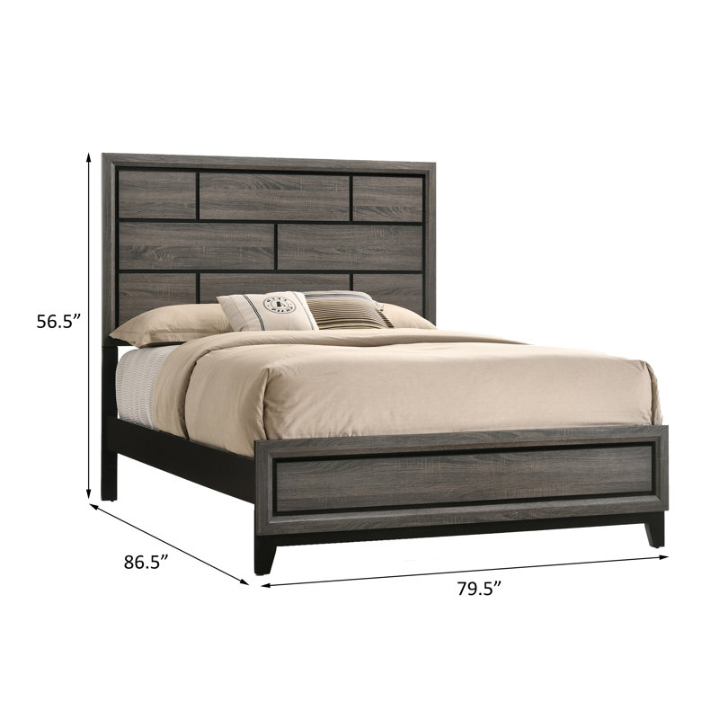 Lit standard gris Biaver