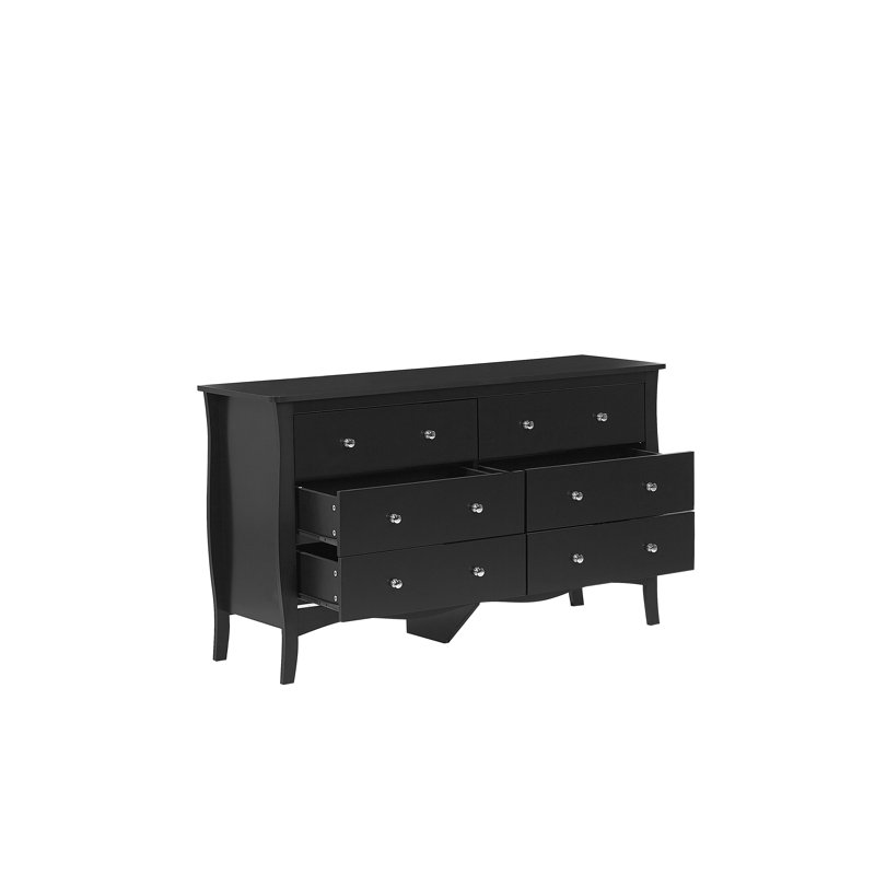 Ottilie 6 Drawer Chest, Black