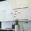 Luminaire suspendu en forme de globe à DEL 5 lumières avec accents de cristal Heatherly-1620163580