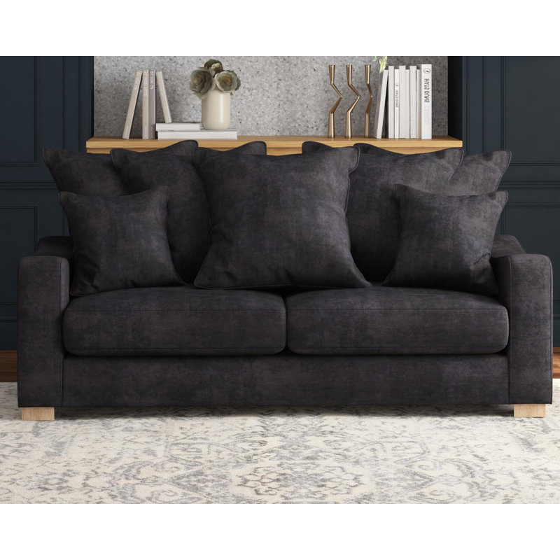 Theadford Three Seater, Scatter Back, Dark Mink