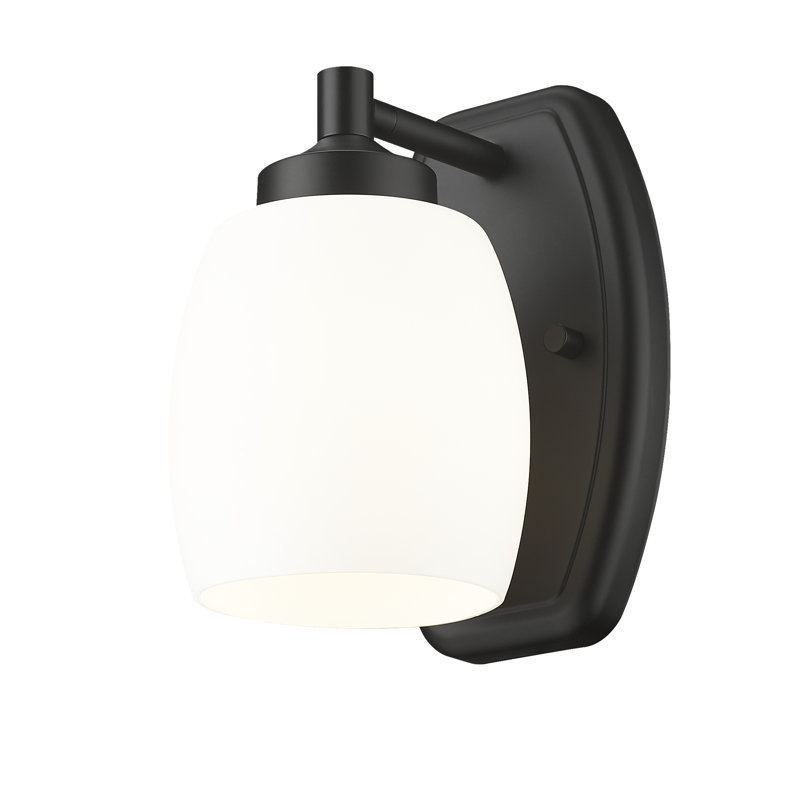 Fenella 1 Light Wall Sconce, Matte Black