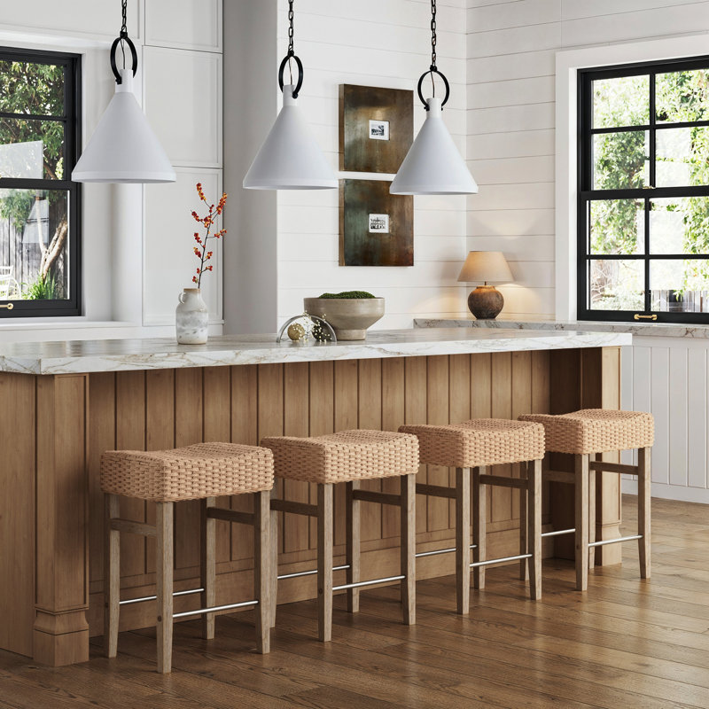Tabouret de bar Harvey, Acajou gris, 1