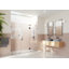 Stellar 75.75 in. x 78 in. Fully Frameless 3 Panel Inline Hinge Shower Door