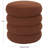 Kursh Polyester Shaped Boucle Geometric Copper Stool