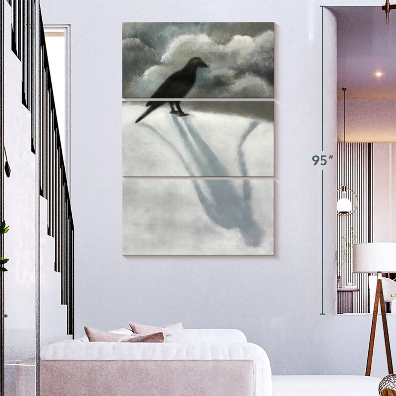 Brampt Black Bird, 74'' H x 48'' W